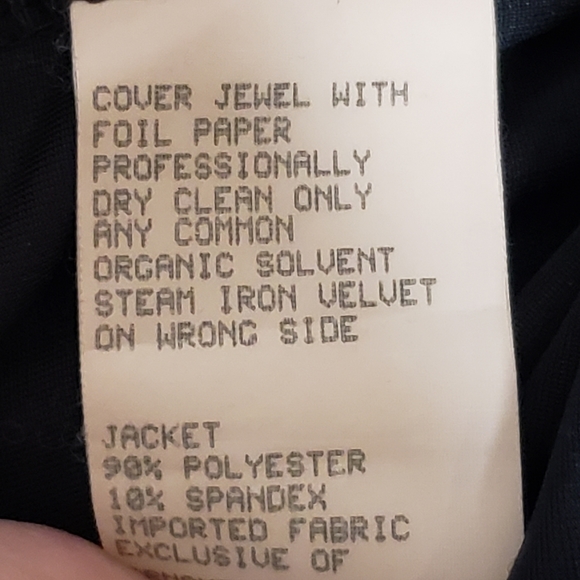 Vintage Scott McClintock Velvet open Cardigan size Medium - Picture 5 of 7